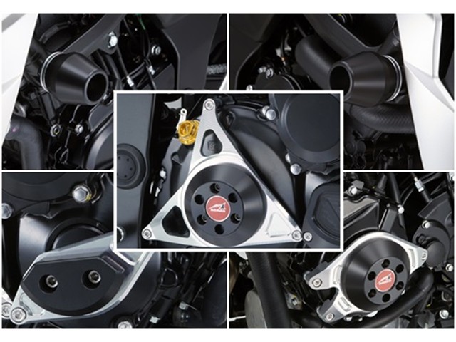 アグラス フレームφ60／右／ジェネC／クラッチ BLK R／S 5点 GSX-S750 17- (342-306-029B)