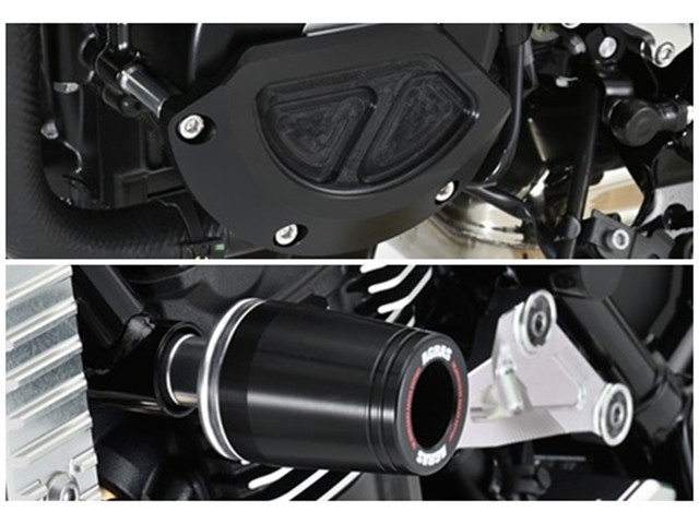 アグラス Rスライダー 3点SETφ50 ロゴWHT フレーム／ジェネレターB Z900RS 18 (342-400-009X)