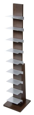 楽天市場】AUX オークス L51DA ブックタワー ハイタイプ 9段 ダーク