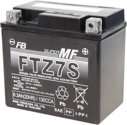 古河電池 古河バッテリー フルカワバッテリー FB 12V FTZ7S／液入充電済み