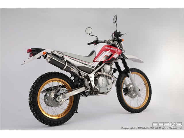 SEROW250 Fi：2008～(JBK-DG17J) マフラー BEAMS ビームス SS300 アップタイプ カーボン スリップオン B224-08-004