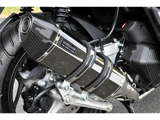 PCX125：2023～(8BJ-JK05) マフラー BEAMS ビームス CORSA-EVO II スーパーメタルブラック フルエキゾースト G1014-62-000