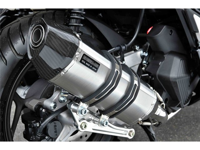 PCX125：2023～(8BJ-JK05) マフラー BEAMS ビームス CORSA-EVO II ステンレス フルエキゾースト G1014-64-000