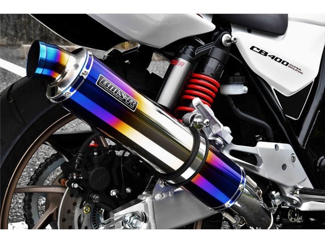 CB400SB / SF(2BL-NC42) マフラー BEAMS ビームス R-EVO-S（サイレント） ヒートチタン スリップオン G184-54-P1J｜OCC　netshop