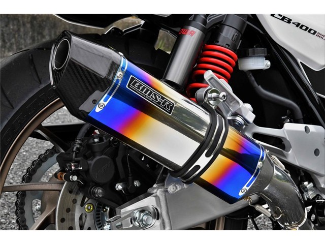 CB400SB / SF(2BL-NC42) マフラー BEAMS ビームス CORSA-EVO II ヒートチタン スリップオン G184-65-P6J