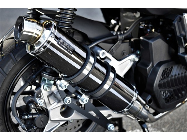 ADV150：2020～(2BK-KF38) マフラー BEAMS ビームス R-EVO スーパーメタルブラック フルエキゾースト G194-53-005
