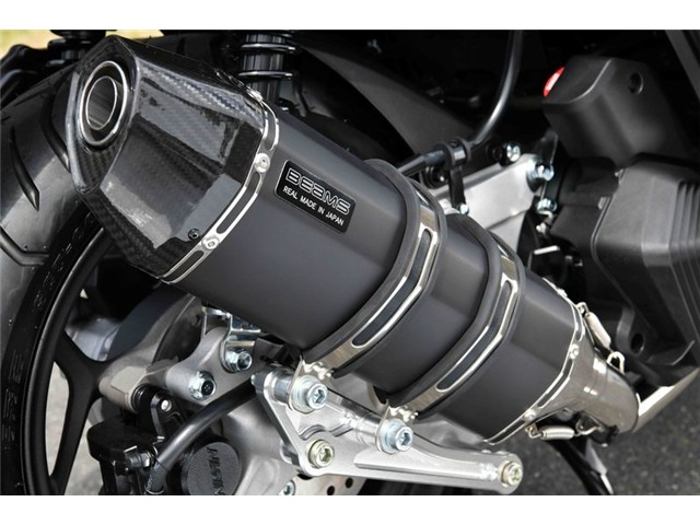PCX125：2021～(2BJ-JK05) マフラー BEAMS ビームス CORSA-EVO II マットブラック フルエキゾースト G195-63-000