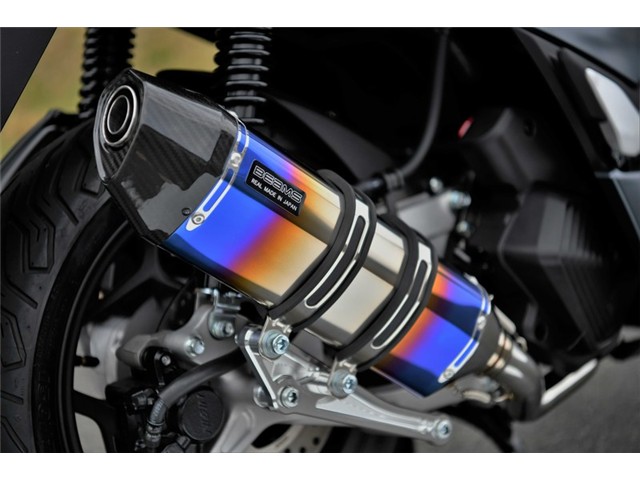 PCX125：2021～(2BJ-JK05) マフラー BEAMS ビームス CORSA-EVO II ヒートチタン フルエキゾースト G195-65-001