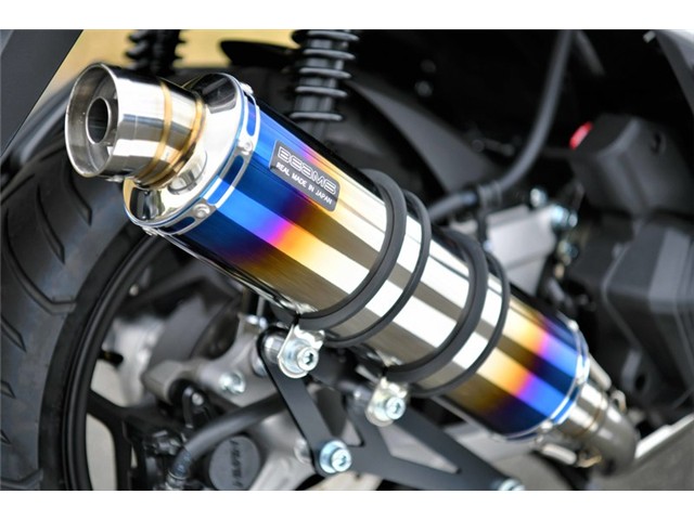 PCX160：2021～(2BK-KF47) マフラー BEAMS ビームス R-EVO ヒートチタン フルエキゾースト G196-53-007｜OCC　netshop