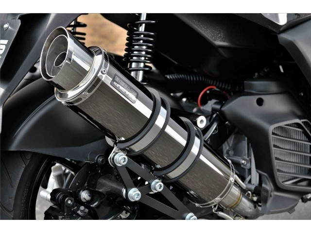 シグナス グリファス：2021～(8BJ-SEJ4J) マフラー BEAMS ビームス R-EVO2 スーパーメタルブラック フルエキゾースト G266-54-005