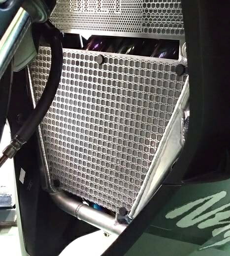 BEET ビート サブラジエター コアガード Ninja ZX-25R/ZX-4R シルバー 0617-KG2-50