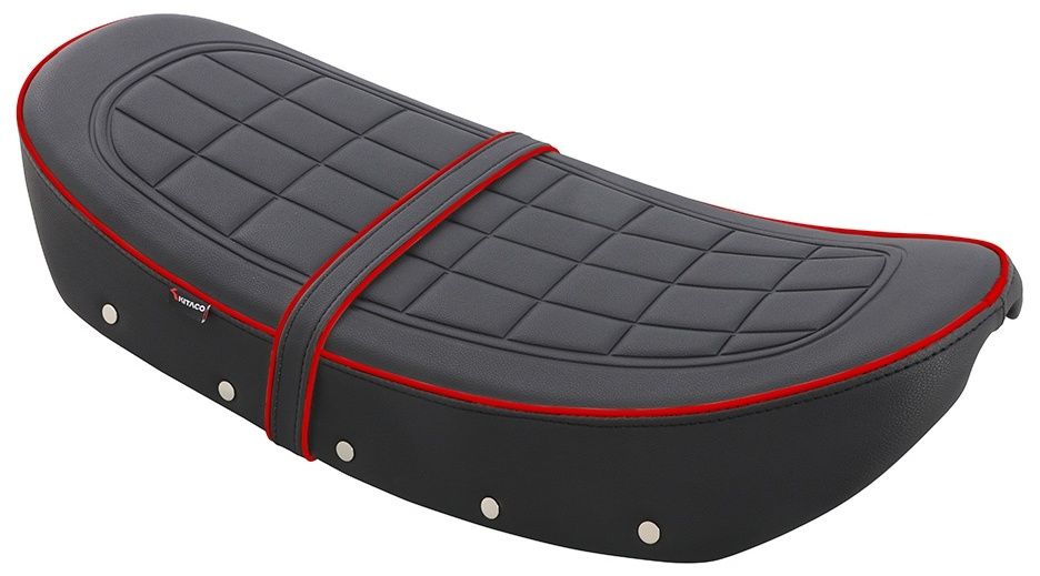 キタコ ダックス125 専用 カスタムシート ホワイトパイピング Amazon