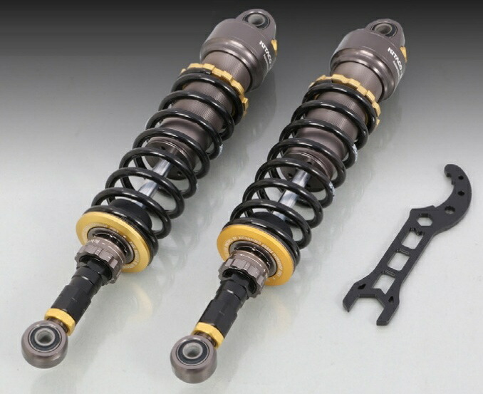 在庫有り KITACO×GEARS キタコ ショックアブソーバー HONDA ホンダ CT125 ハンターカブ(JA55全車種対応) ガンメタリック/ブラック 520-1470100