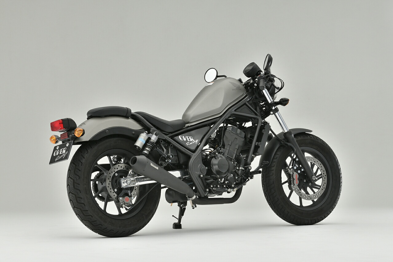 楽天市場 メーカー取寄品 Overracing オーヴァーレーシング Rebel250 17 レブル250 17 13 02 Ssメガホン スリップオンマフラー ブラック Occ Netshop