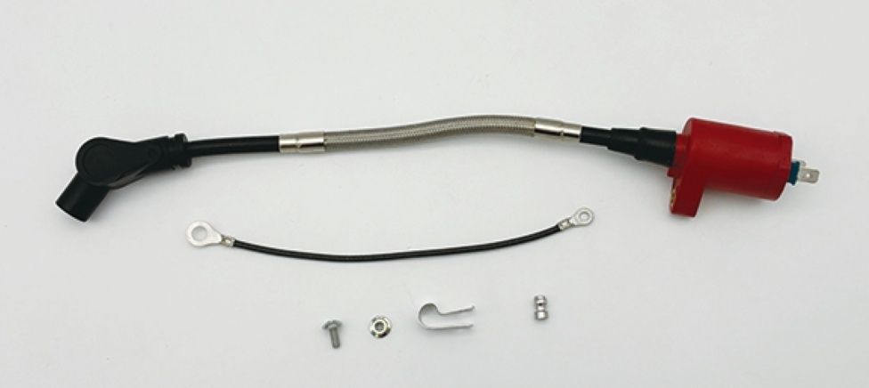 CF POSH CFポッシュ レーシングIGコイル スピードプロツインシリコンプラグコード ステンレスブレイデッドタイプ付 ブラック×レッド HONDA ホンダ ゴリラ モンキー 等 296010-29