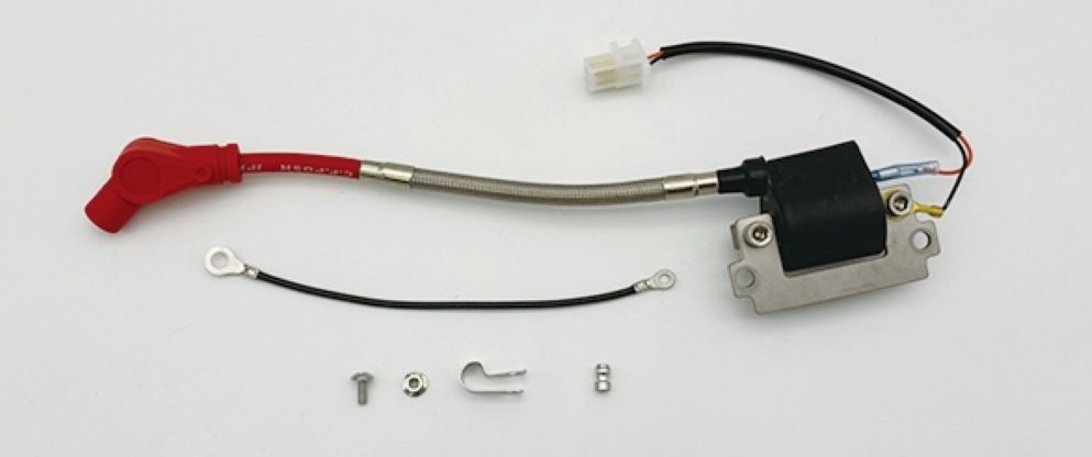 CF POSH CFポッシュ レーシングIGコイル スピードプロツインシリコンプラグコード ステンレスブレイデッドタイプ付 レッド×ブラック YAMAHA ヤマハ SR400/SR500 838011-24 9,664円
