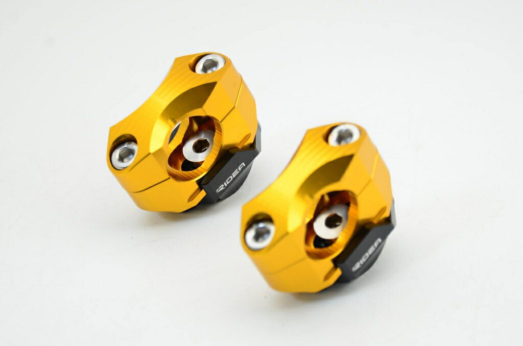 RIDEA リデア ハンドルバーライザー HRS-22-GD(カラー:ゴールド) Φ22.2ハンドル 汎用 RIOT00635｜OCC　netshop