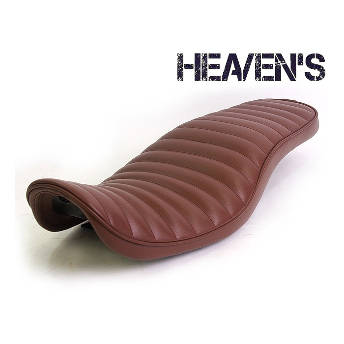 HEAVENS ヘブンズ Kawasaki カワサキ エストレヤ ローダウンシート ブラウン/タックロール Est-BR-C|OCC netshop