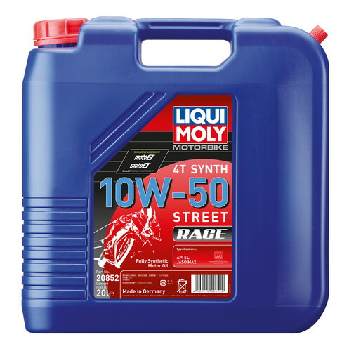 【正規品】LIQUIMOLY リキモリ エンジンオイル Motorbike 4T Synth 10W-50 Street Race 20L 20852