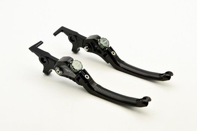 RIDEA リデア RIDEA レバー左右セット LV4-FL-DL101DR091-BK(ブラック)/TM (チタン) Kawasaki H2 2015- RI0000318-TM