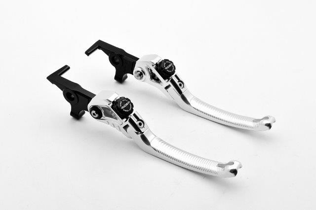 RIDEA リデア RIDEA レバー左右セット LV4-FL-DL020DR020-SR(シルバー)/BK (ブラック) YAMAHA TMAX530 RI0000327-BK