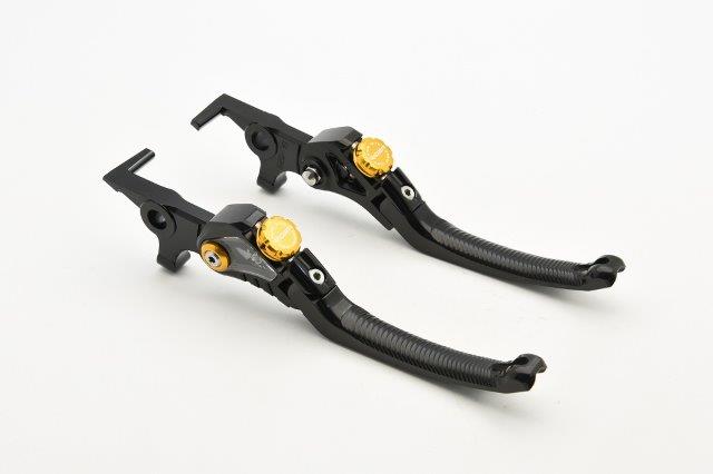 RIDEA リデア RIDEA レバー左右セット LV4-FL-DL011DR020-BK(ブラック)/GD (ゴールド) YAMAHA MT-07MT-09(14-18)MT-10 RI0000330-GD