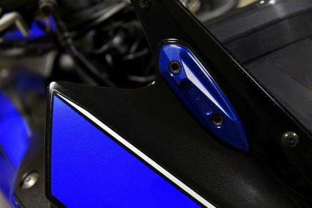 RIDEA リデア ミラーホールカバー MB-YA-02BE (カラー:ブルー) YAMAHA YZF-R25(-21) YZF-R3/YZF-R3(-18) RI0000658｜OCC　netshop