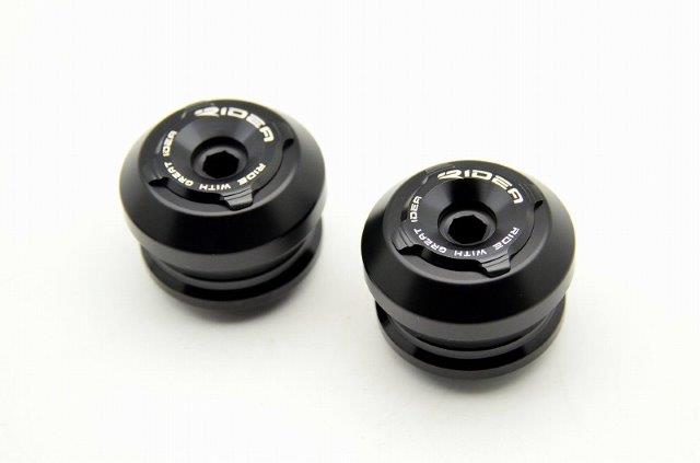 RIDEA リデア フロントアクスルスライダー AS2-A07A07-BK(カラー:ブラック) DUCATI SCRAMBLER CLASSIC等 RIDU00500