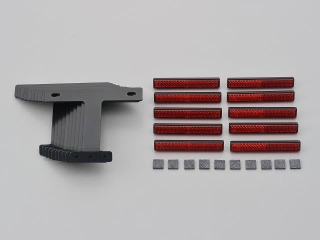 在庫有り DAYTONA デイトナ スリムリフレクター 126cc以上用 ブラック 45°（業務用10個入り） 63256 10,579円