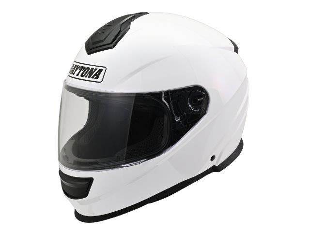 在庫有り 当日発送 デイトナ バイク用 ヘルメット SG規格 ABS+PC ピンロックシート付属 スピーカーホール装備 DN-003NM ホワイト XLサイズ(61-62cm) 46529
