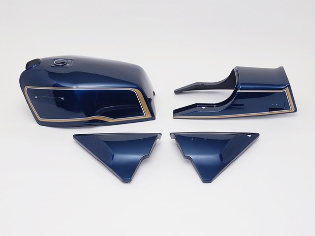 Z1000MK2/Z750FX-1 スチールタンクセット(ブルー) ドレミコレクション 60075