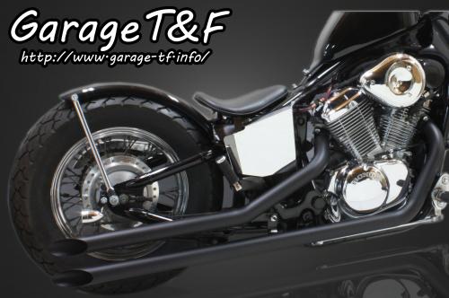 在庫有り Garage T&F ティーアンドエフ HONDA ホンダ スティード400 ロングドラッグパイプマフラー(ブラック)タイプ1 ST400ML21