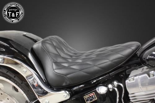 在庫有り T&F ティーアンドエフ Harley-Davidson ハーレーダビッドソン ソフテイル(SOFTAIL)200ワイドタイヤ用 シングルシート(ダイヤ) STST19