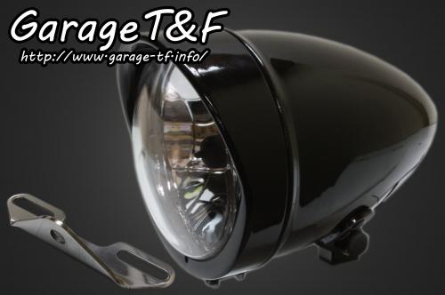 在庫有り Garage T&F ティーアンドエフ Kawasaki カワサキ バルカン400 4.5インチロケットライト(ブラック)&ライトステー(タイプB)KIT VUL400HL19|OCC netshop