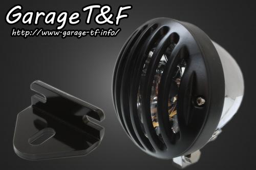 在庫有り T&F ティーアンドエフ Kawasaki カワサキ W650 4.5インチバードゲージヘッドライト(メッキ/ブラック)&ライトステー(タイプE)KIT W650HL26|OCC netshop
