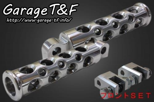 在庫有り Garage T&F ティーアンドエフ ドラッグスター250 コンバットフットペグ(ポリッシュ) リアSET DS250FP24