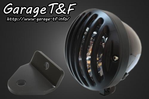 在庫有り Garage T&F ティーアンドエフ マグナ50 4.5インチバードゲージヘッドライト(ブラック/ブラック)&ライトステー(タイプH)KIT MG50HL27|OCC netshop