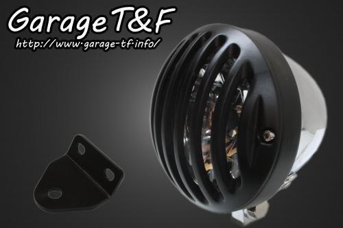在庫有り Garage T&F ティーアンドエフ SR400 4.5インチバードゲージヘッドライト(メッキ/ブラック)&ライトステー(タイプC)KIT SR400HL26|OCC netshop