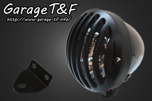 在庫有り Garage T&F ティーアンドエフ SR400 4.5インチバードゲージヘッドライト(ブラック/ブラック)&ライトステー(タイプC)KIT SR400HL27|OCC netshop
