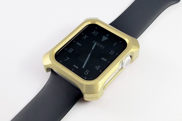GILD DESIGN ギルドデザイン ソリッドバンパー for Apple Watch 45mm Series7.8用 シャンパンゴールド GW-508 49434