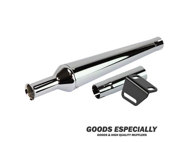 在庫有り GOODS グッズ TRUMPET MEGAPHONE MUFFLER クローム for SR400/500(78-'08') - GOODS ESPECIALLY G4-00194|OCC netshop