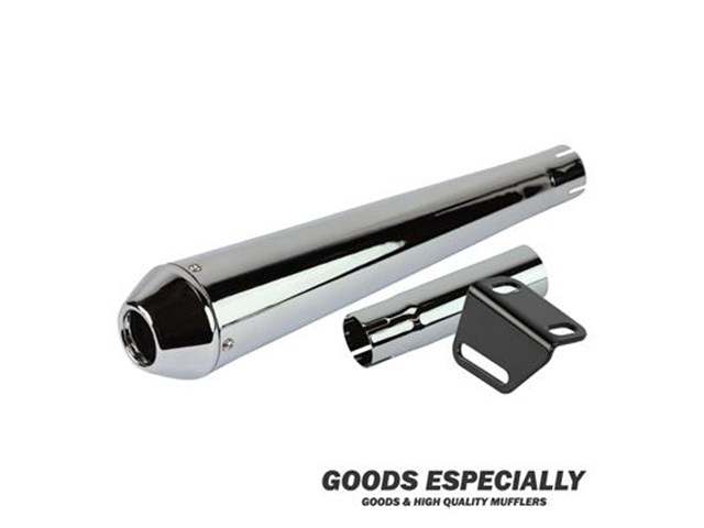 在庫有り GOODS グッズ REVERSE CONE MEGAPHONE MUFFLER クローム for SR400/500(78-'08') - GOODS ESPECIALLY G4-00195|OCC netshop