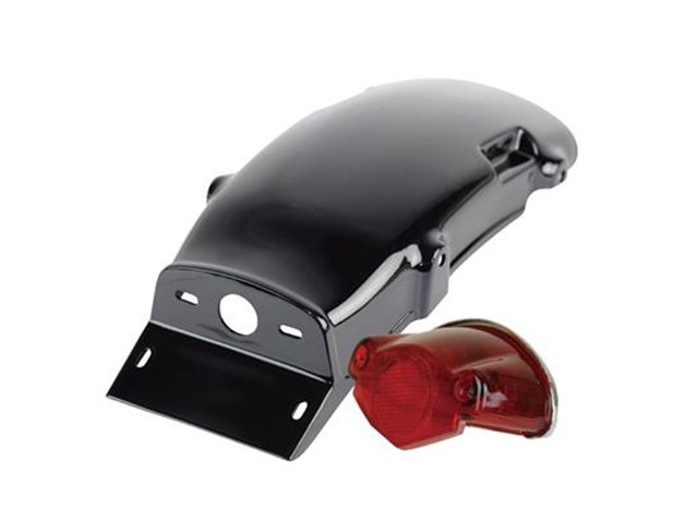 在庫有り GOODS グッズ フェンダーレスキット ミラー38ET SR400/500(78'~Final) 黒塗装仕上げ G6-00249