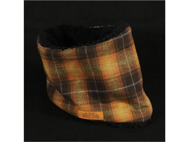 要納期確認 GOODS グッズ ROBIN NECK WARMER /タータンチェック（ORANGE）&ブラックファー MMS-NW003