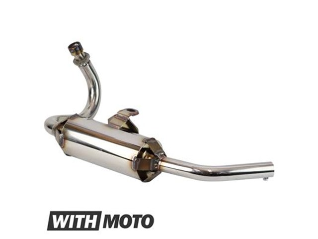 在庫有り GOODS グッズ WITH MOTO オリジナルショートマフラー for APtrikes125 (~2023年式対応) WM-AP001