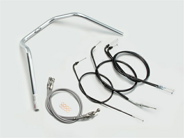 要納期確認 HURRICANE ハリケーン 200アップ3型プルバック ハンドルSET CB400SF(~98 NC31) クロームメッキ H010-013C