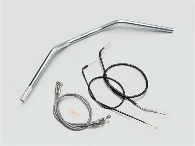 要納期確認 HURRICANE ハリケーン トラッカーLOW ハンドルSET CB400SF(~98 NC31) クロームメッキ H010-043C
