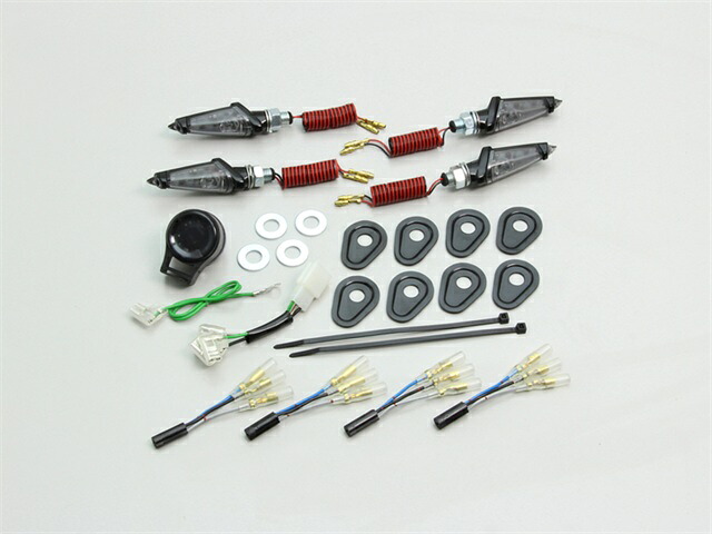 在庫有り HURRICANE ハリケーン LEDダガーウインカーKit MT-09 MT-09TRACER MT-07 ブラック スモークレンズ HA5228BS