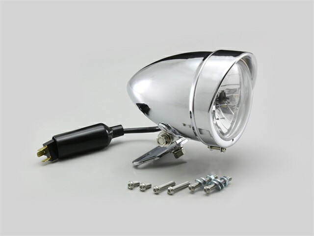 在庫有り HURRICANE ハリケーン 4.5マルチスリムヘッドライトkit DS250/400/1100/C シャドウスラッシャー他 クロームメッキ HA5615-01｜OCC　netshop