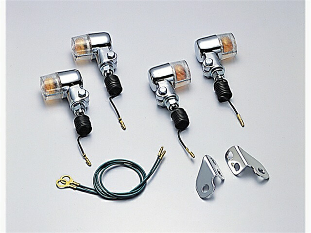 在庫有り HURRICANE ハリケーン ミニウインカーkit TW200(-98) 角ライト車 クリアレンズ HA5701C-02